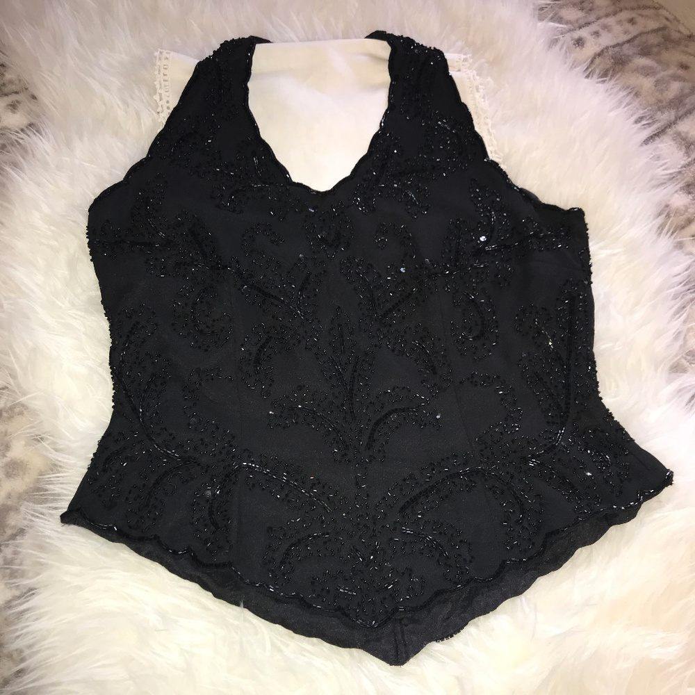 Beaded & Sequined Top